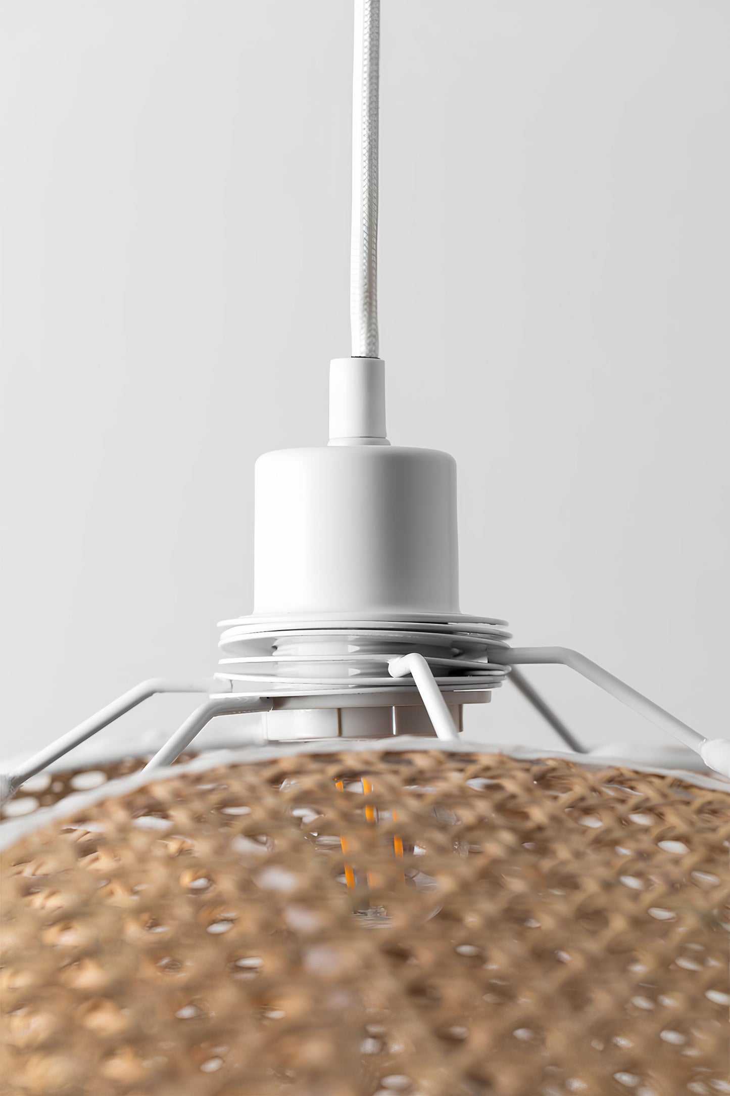 Bamboo Hanging lamp for Living Room | Rattan Pendant light | Cane ceiling light - Asmee - Akway