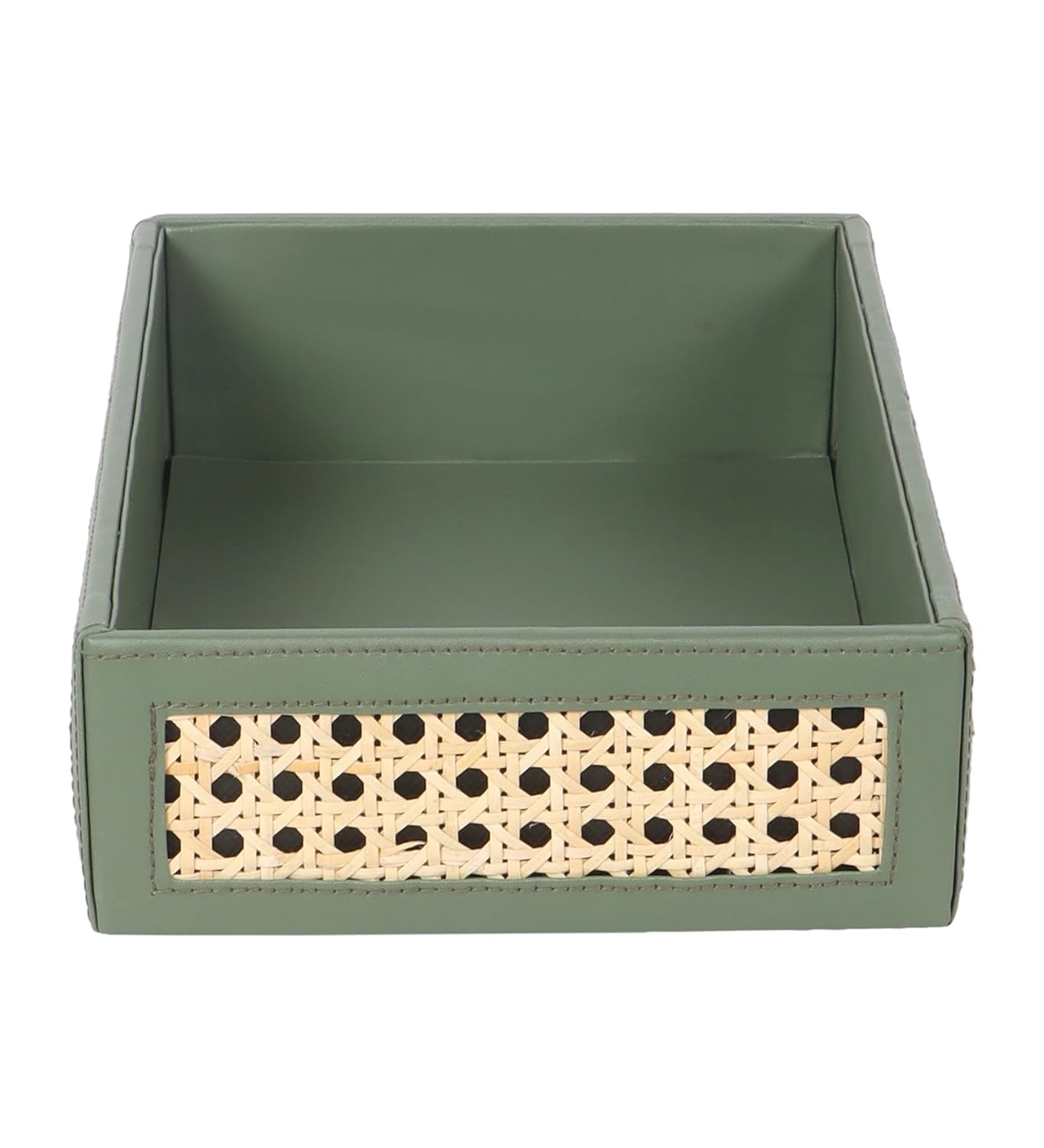Rattan Serving Tray for Dining Table | Cane Tray with Handles - Dhara by Akway