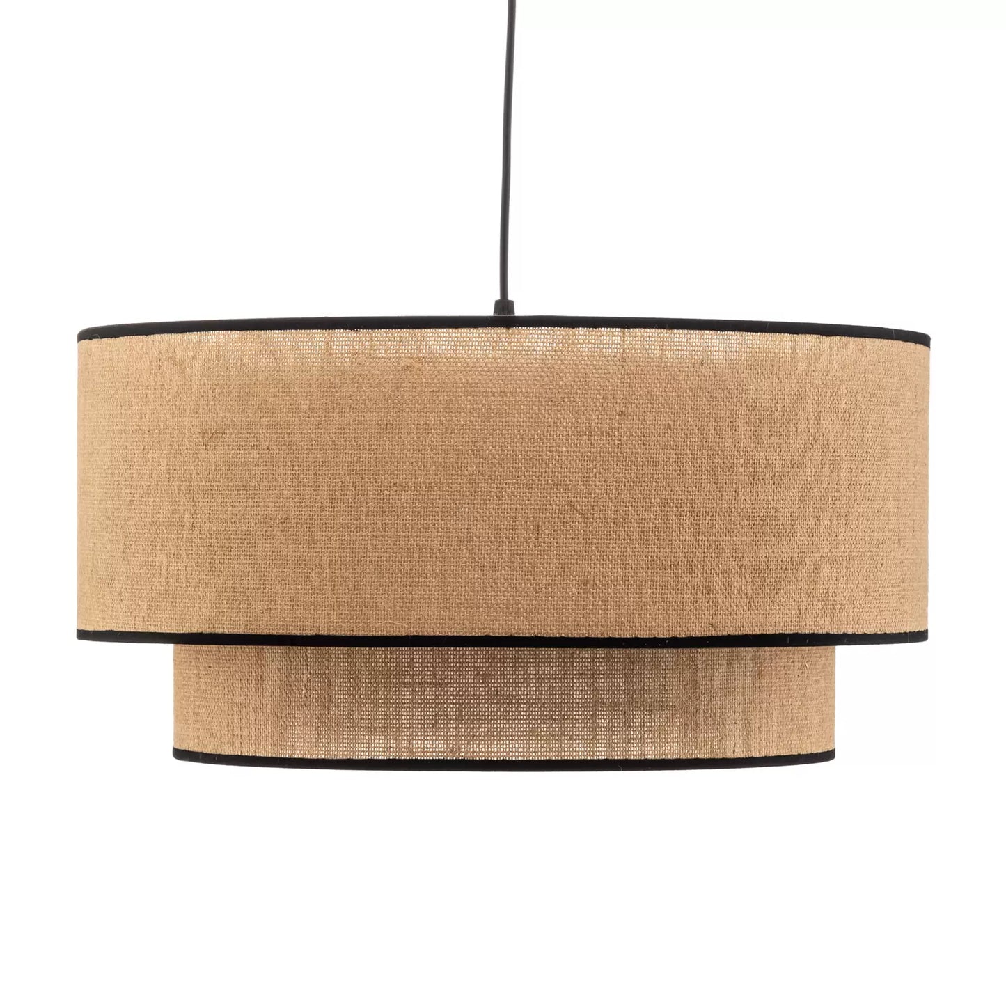 Jute Hanging Lamp for Living Room | Jute Pendant Lamp - Jeevika 12 Dia x 8 Height by Akway - Image 8