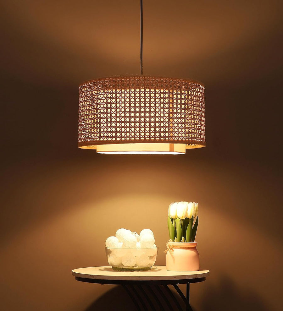 Bamboo Pendant Light for Living Room 12 Inch - Anahita by Akway