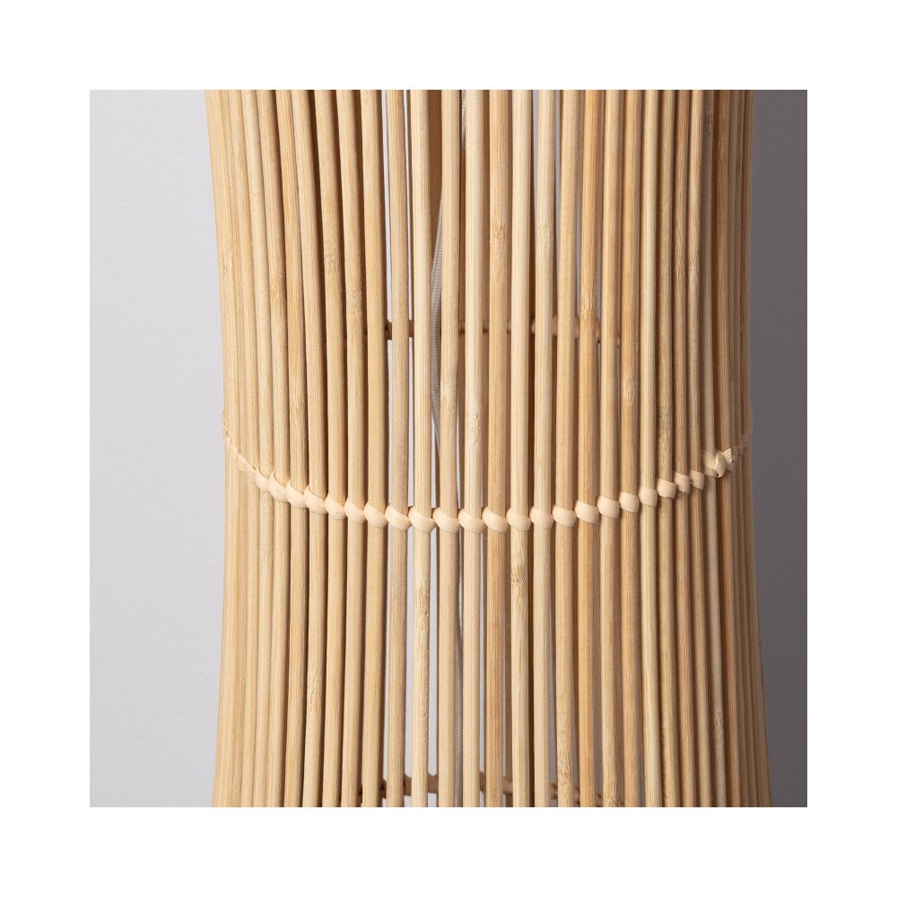 Rattan Floor Lamp | Bamboo Floor Lamp | Cane Floor Lamp - Ujjala - Akway Lighting > Floor Lamps (Image 8)