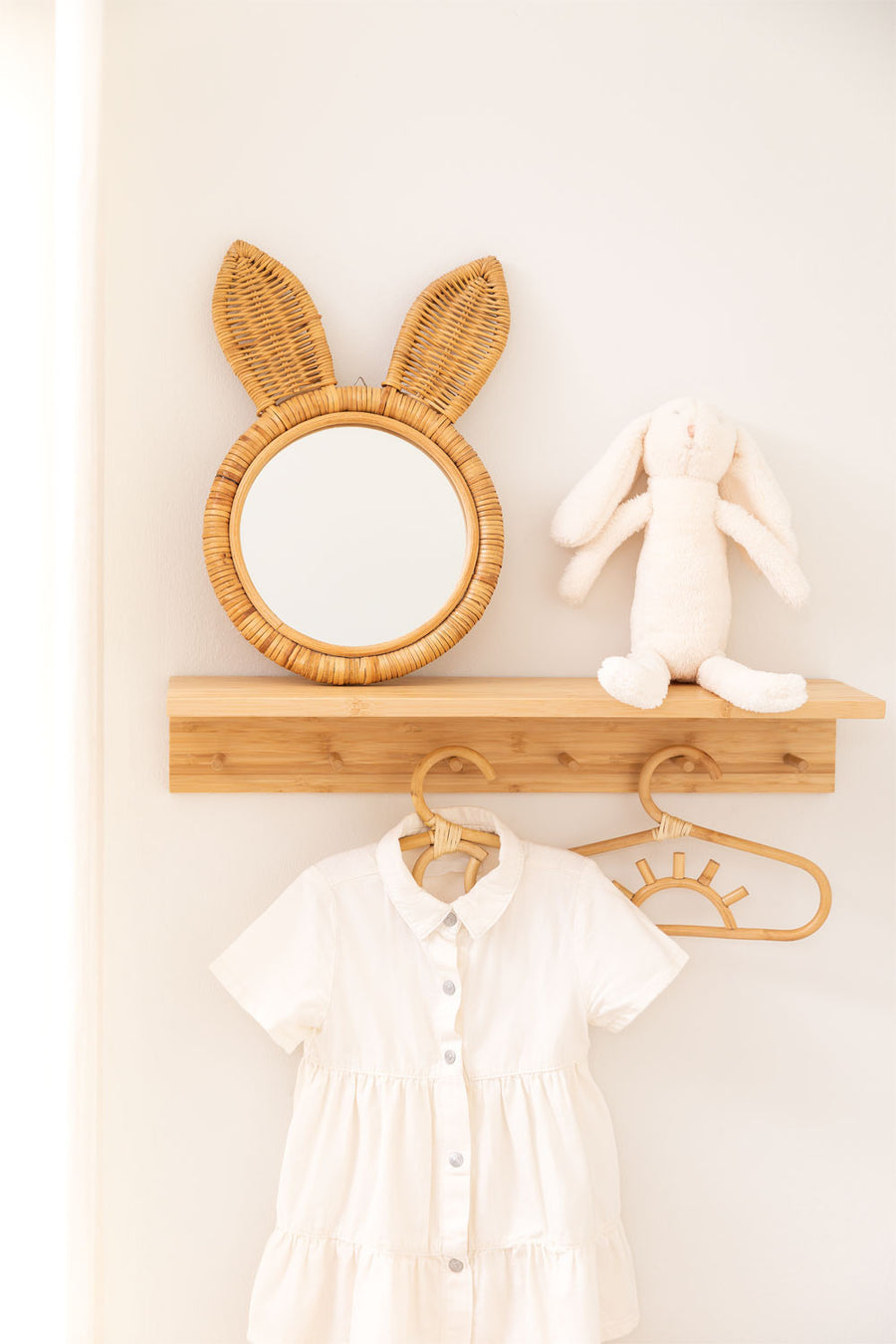 Bamboo Wall Mirror for living room | Cane Wall Mirror | Rattan Mirror - Kimaya - Akway Uncategorized (Image 2)