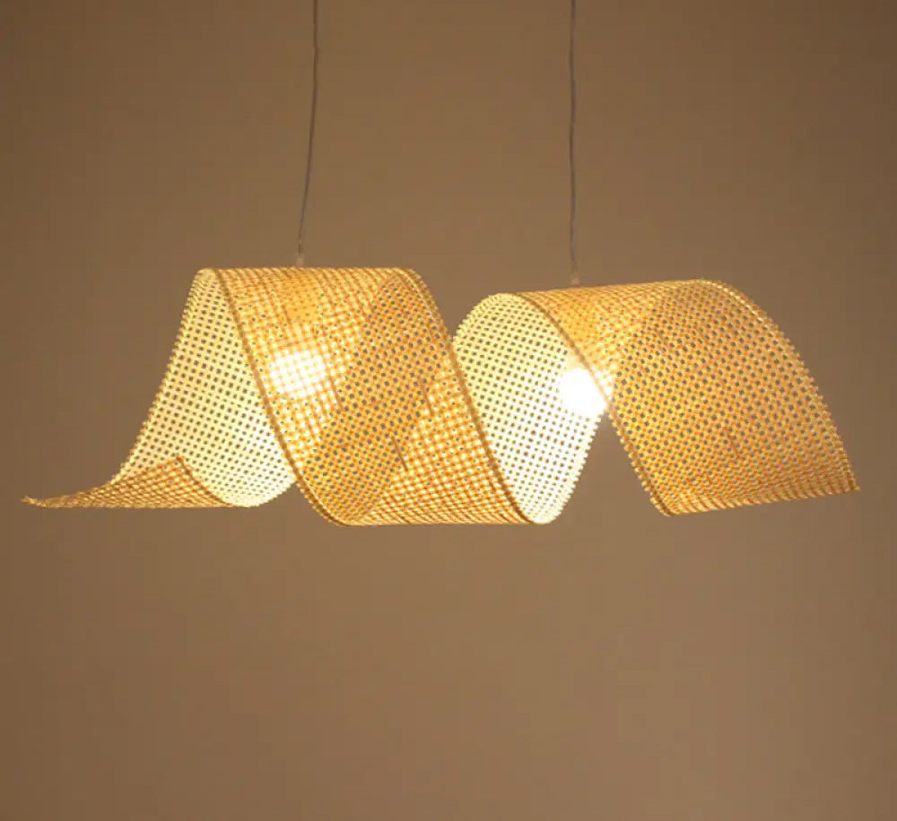Rattan Hanging lamp for Living Room | Cane Pendant light | Wicker ceiling light - Sujal