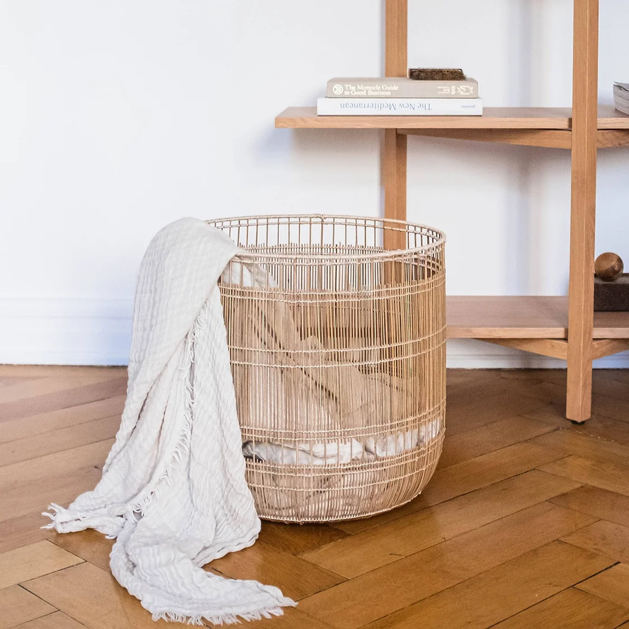 Rattan Laundry Basket | wicker basket with lid | Bamboo toy Storage basket - Hem - Akway Uncategorized (Image 4)