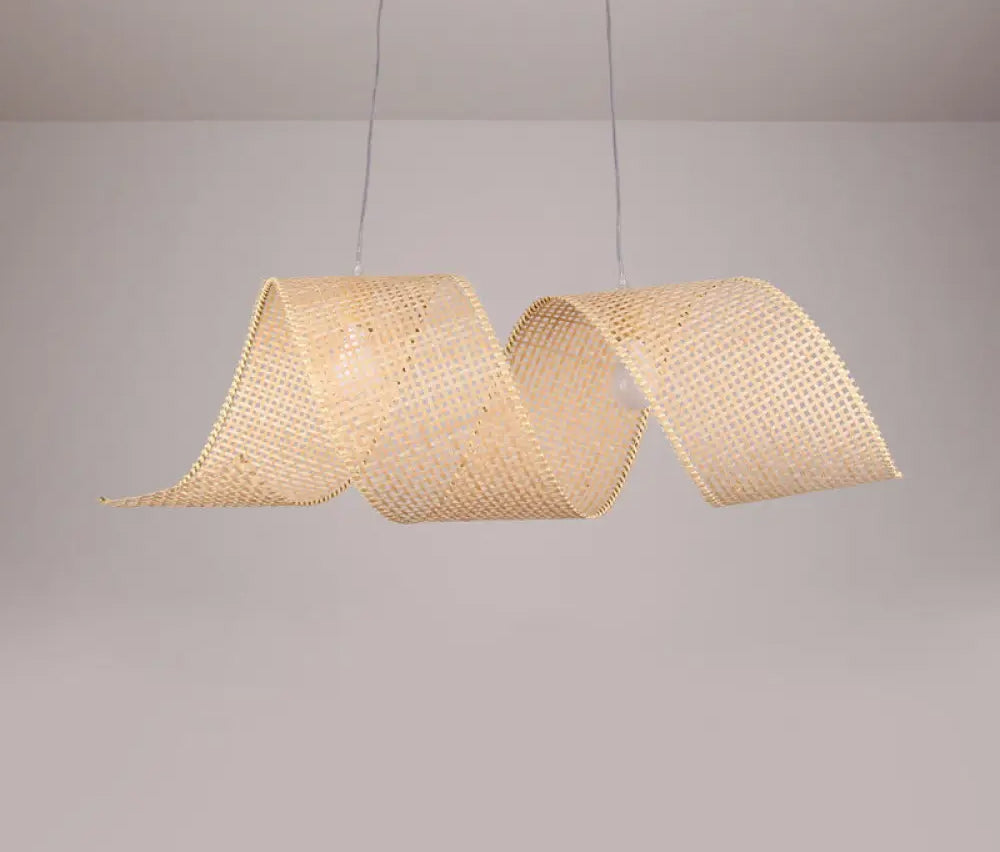 Rattan Hanging lamp for Living Room | Cane Pendant light | Wicker ceiling light - Sujal