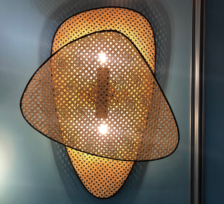 Bamboo Wall lamps For Living Room | Rattan Wall scones | Wicker Wall Lamps | Cane Wall Scones - Ishank - Akway Lighting > Wal