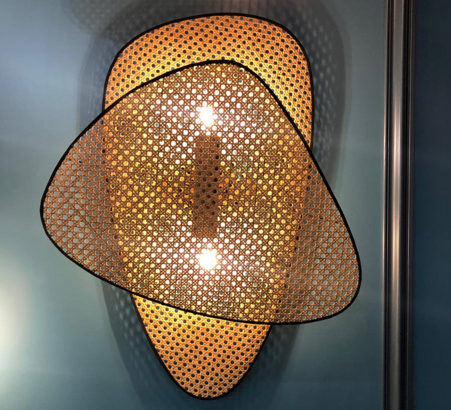 Bamboo Wall lamps For Living Room | Rattan Wall scones | Wicker Wall Lamps | Cane Wall Scones - Ishank - Akway Lighting > Wal