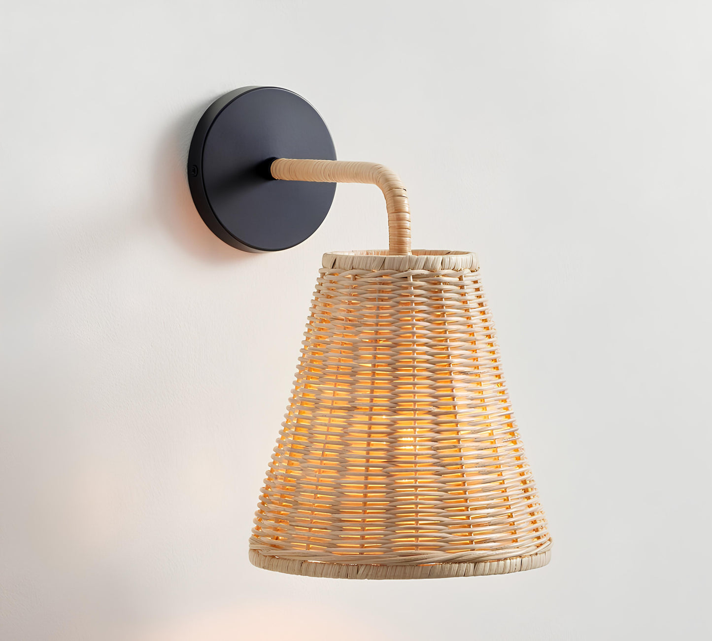 Bamboo Wall lamps For Living Room | Rattan Wall scones | Wicker Wall Lamps | Cane Wall Scones - Kashvi - Akway