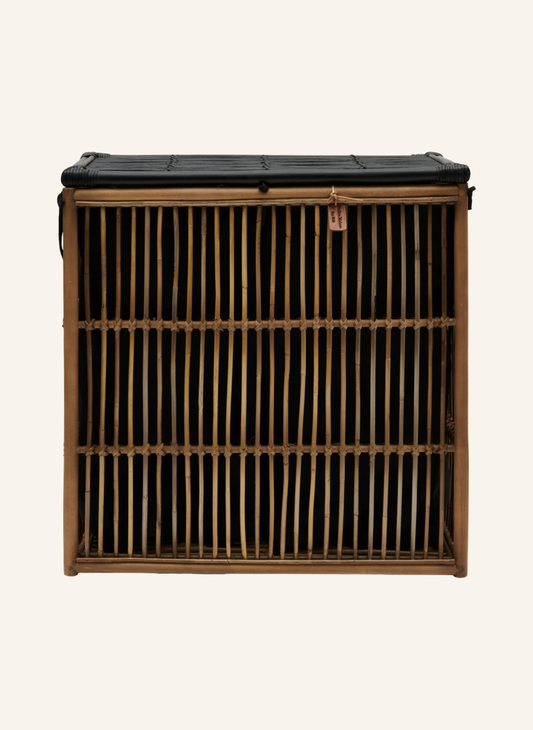 Rattan Laundry Basket | wicker basket with lid | Bamboo toy Storage basket - Bhuv - Akway Uncategorized (Image 1)