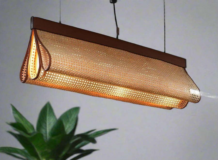 Rattan Pendant Light for Living Room - Devin by Akway