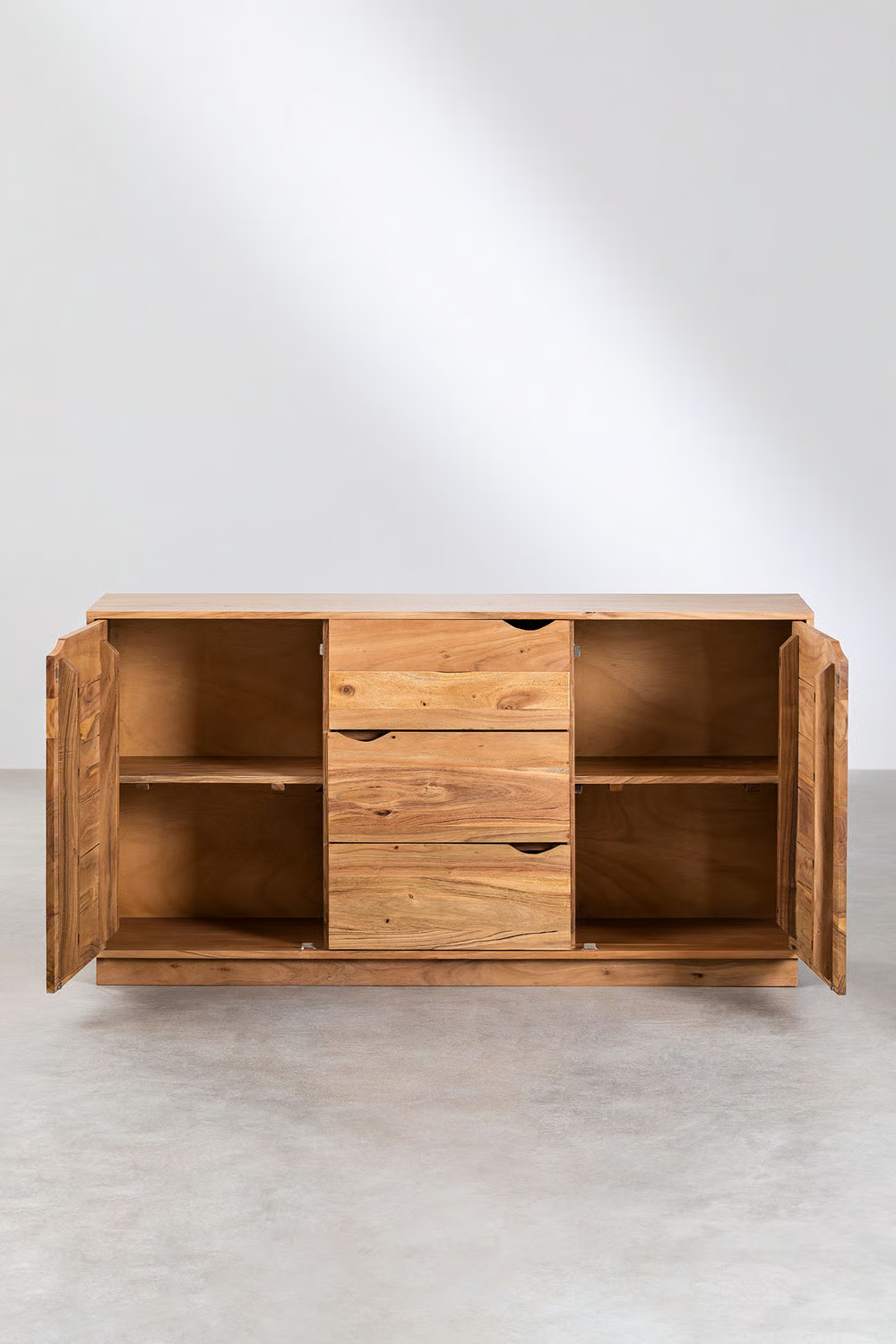Sheesham Wood Sideboard | Wooden Cabinet -Avya - Akway Furniture > Sideboards (Image 4)