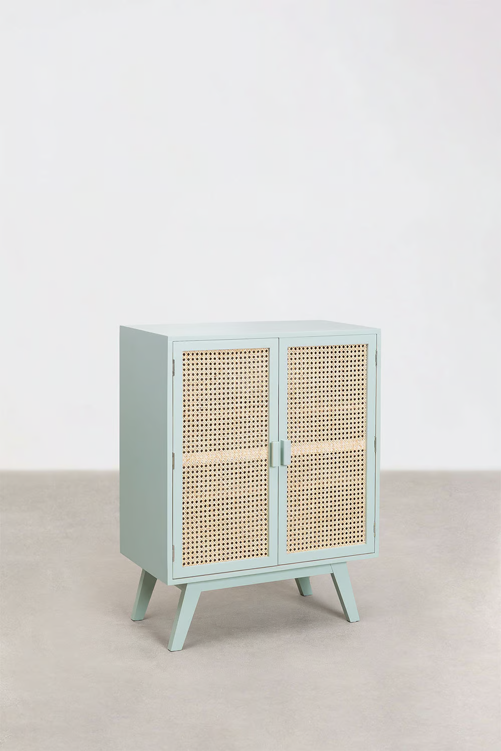 Rattan & Wooden Sideboard with Drawers | Wooden Cabinet -Aarna - Akway Furniture > Sideboards (Image 3)