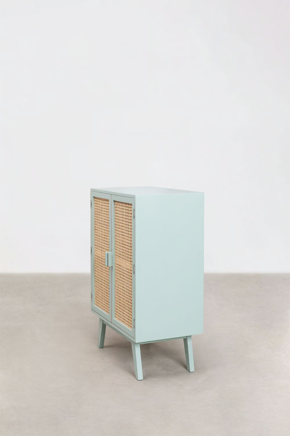 Rattan & Wooden Sideboard with Drawers | Wooden Cabinet -Aarna - Akway Furniture > Sideboards (Image 4)