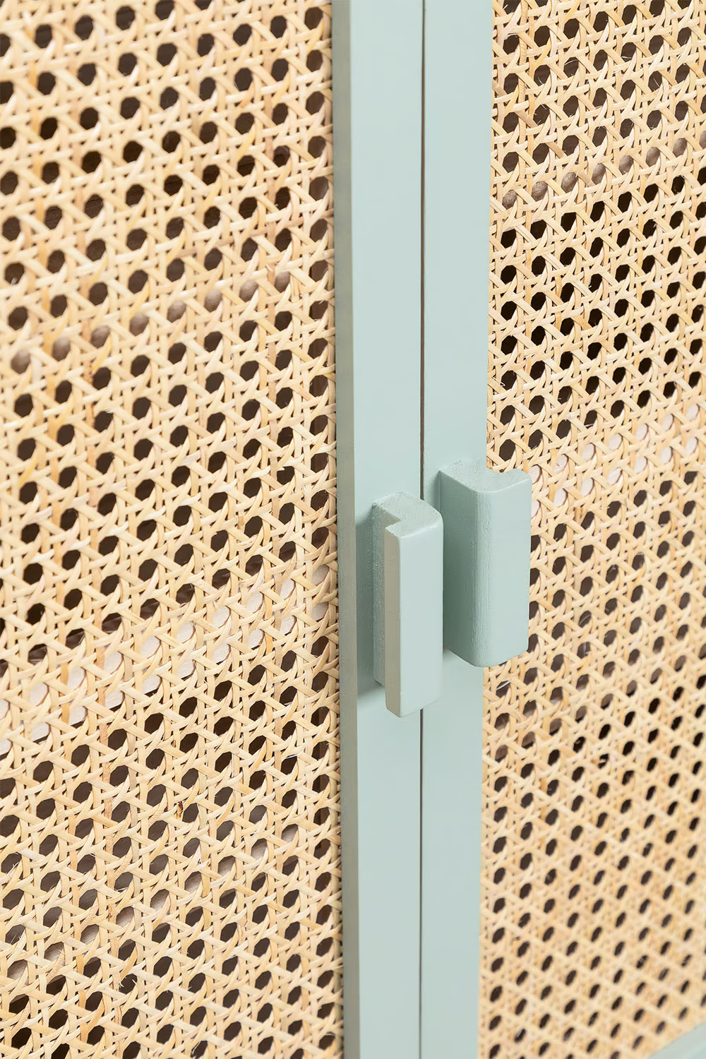 Rattan & Wooden Sideboard with Drawers | Wooden Cabinet -Aarna - Akway Furniture > Sideboards (Image 8)