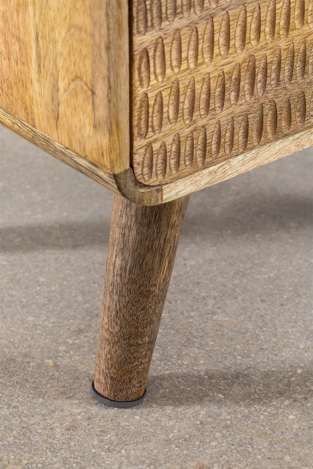 Mango Wood bedside table with storage | Wooden Bedside Table - Aaravi - Akway Furniture > Bedside Tables (Image 6)