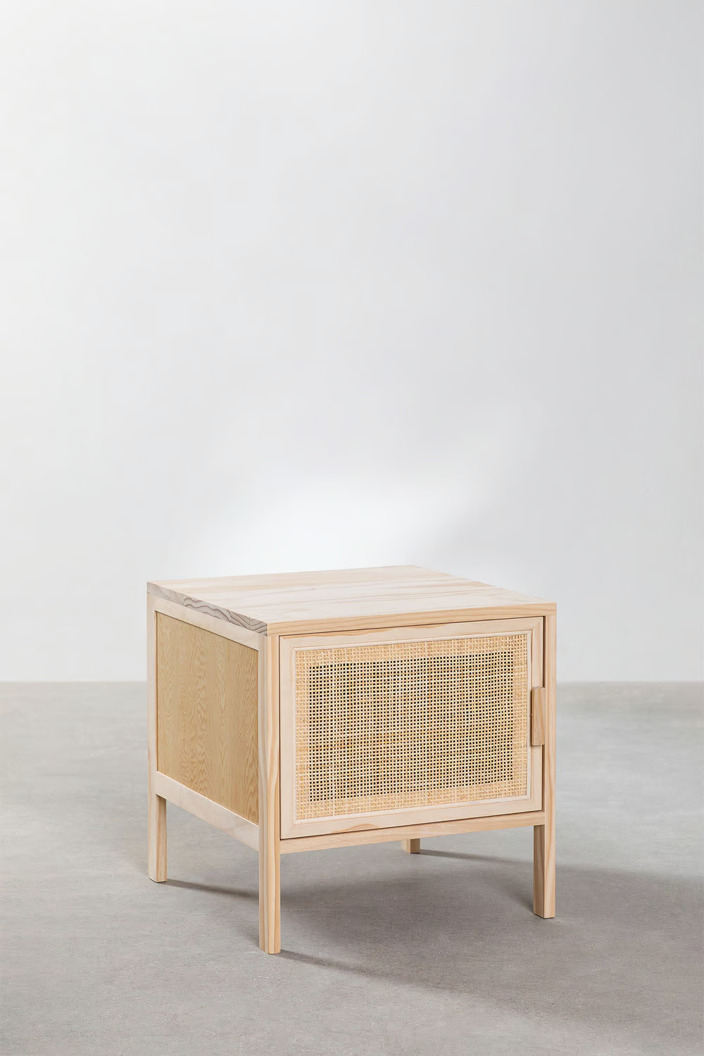 Rattan Bedside Table | Wooden Bedside Table - Bobbie - Akway Furniture > Bedside Tables (Image 1)