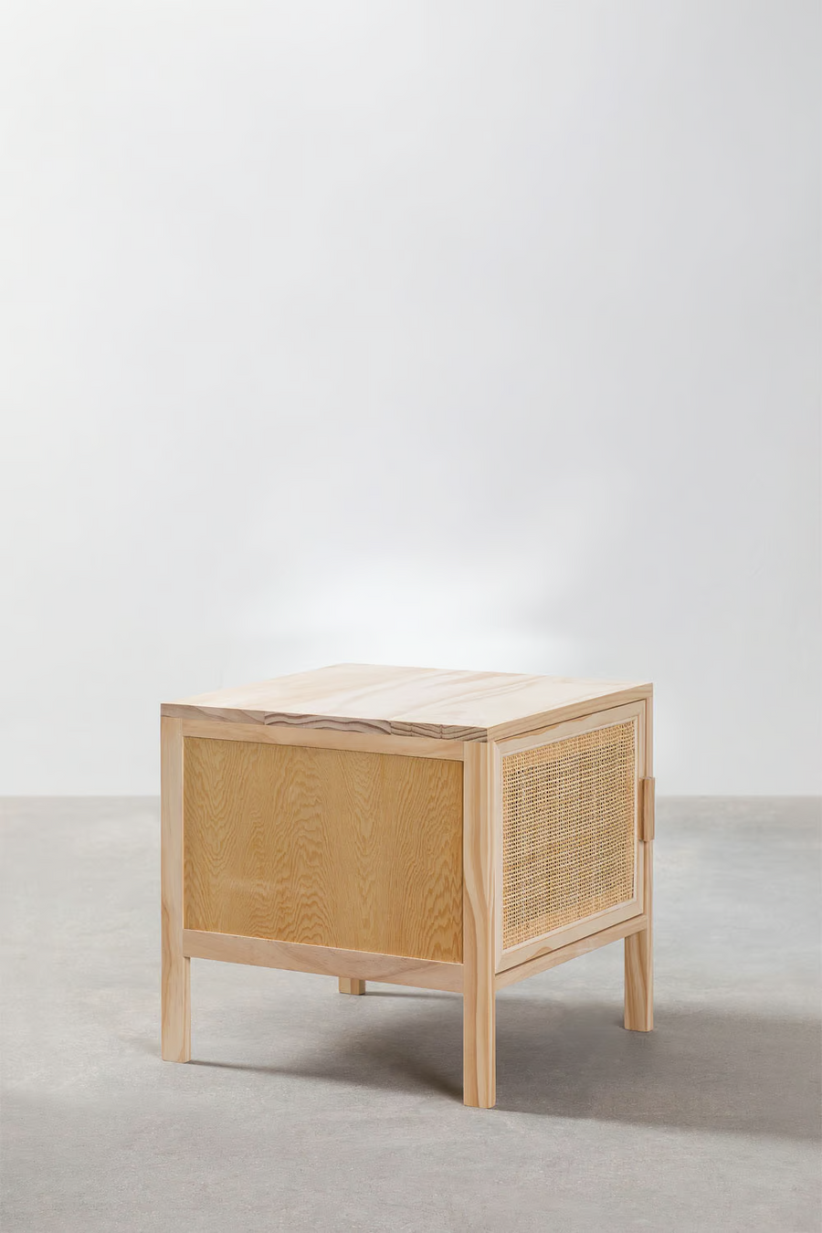 Rattan Bedside Table | Wooden Bedside Table - Bobbie - Akway Furniture > Bedside Tables (Image 3)