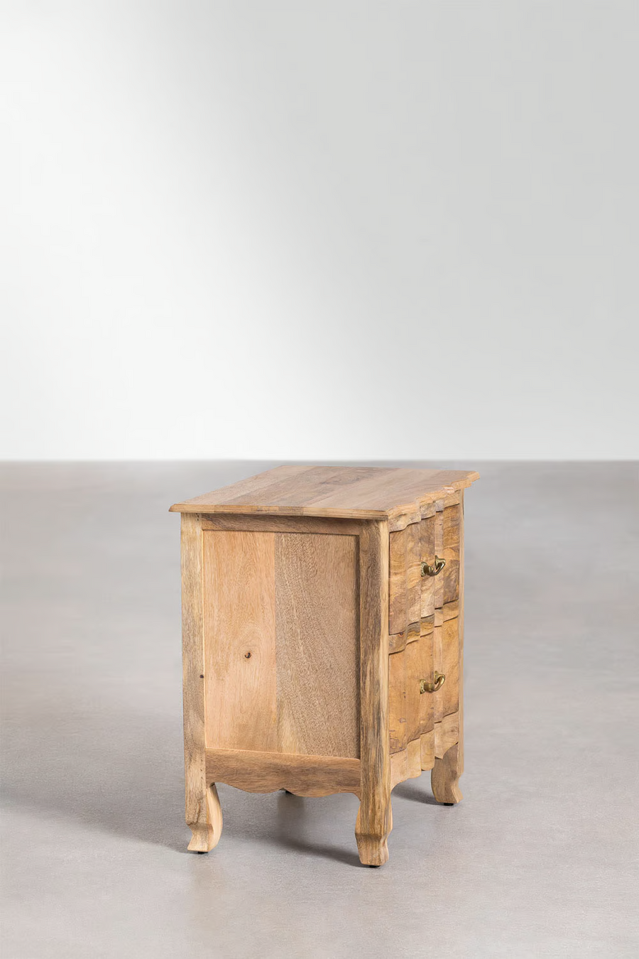Mango Wood Bedside Table | Wooden Bedside Table - Ellison - Akway