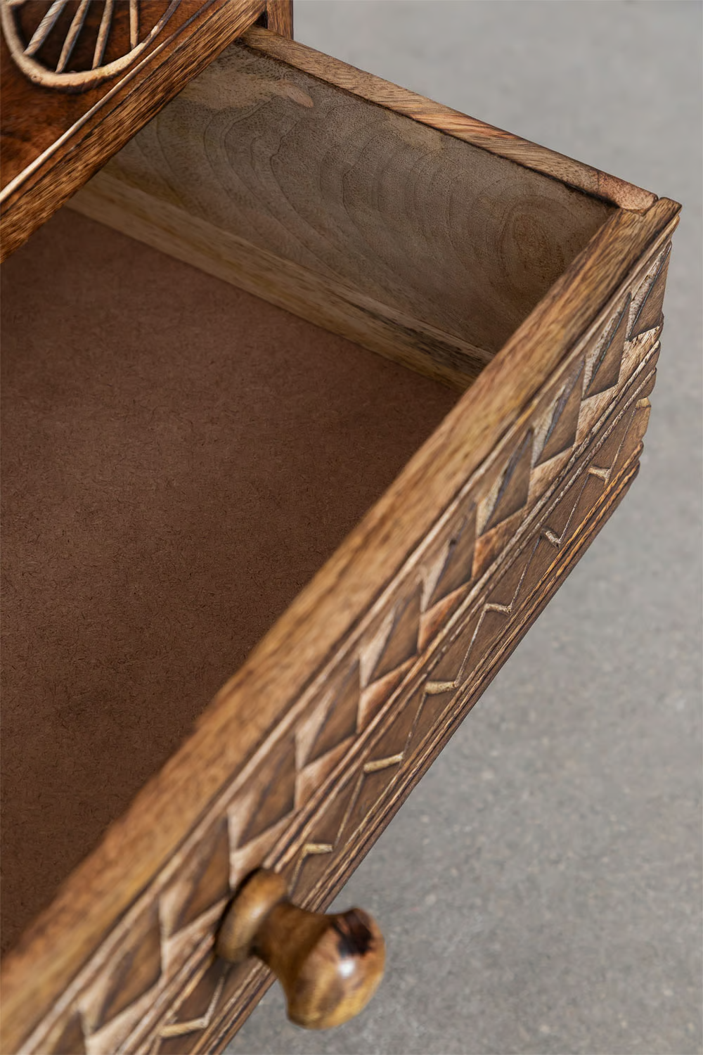 Mango Wood Bedside Table | Wooden Bedside Table - Tyler - Akway