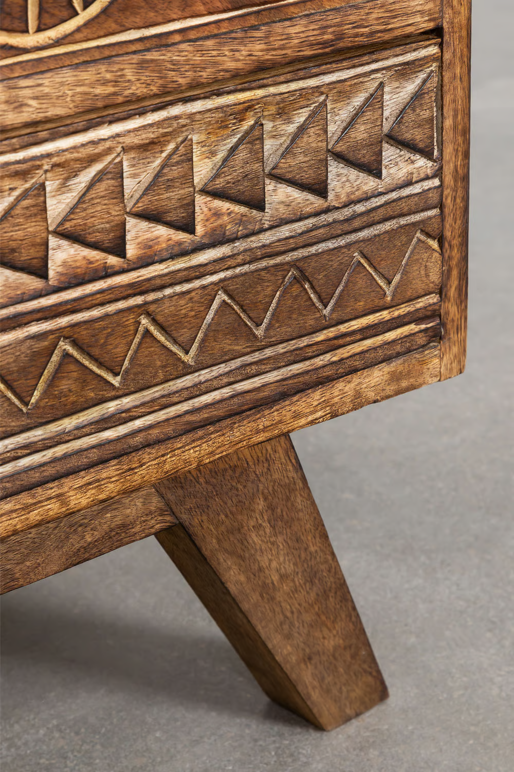 Mango Wood Bedside Table | Wooden Bedside Table - Tyler - Akway
