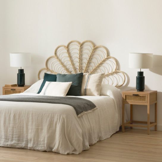 Rattan Headboard For Bed | Cane Headboard For Bed | Wicker Hearboard - Trista - Akway Bedroom > Beds & Bed Frames (Image 2)