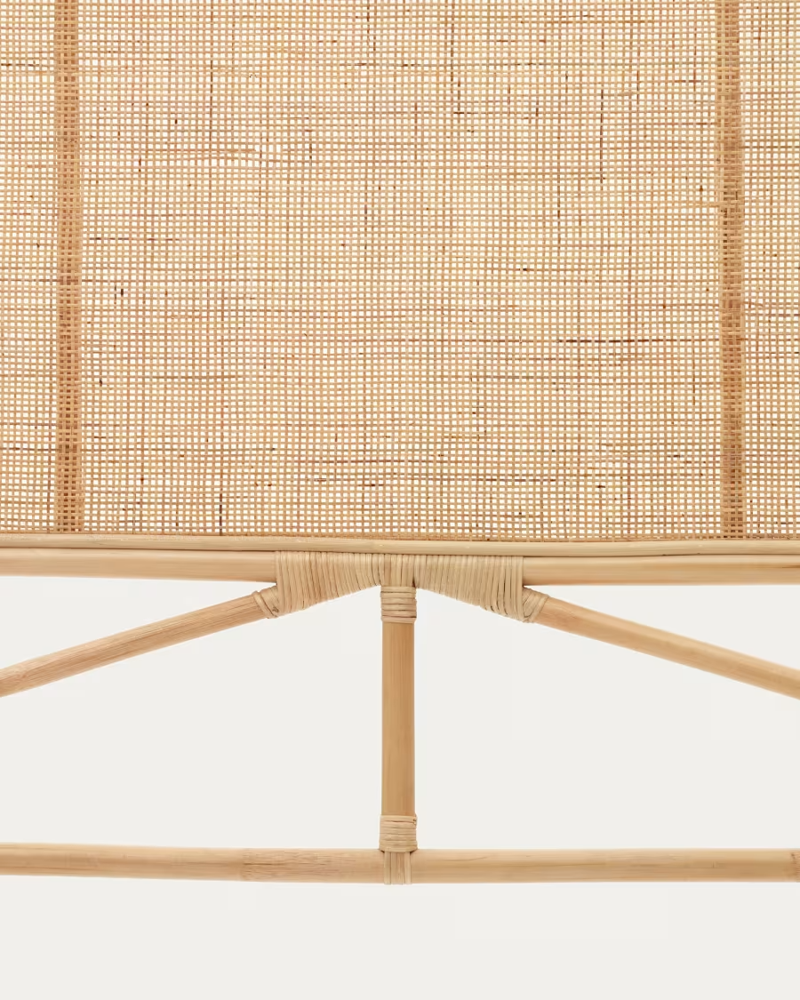 Rattan Headboard For Bed | Cane Headboard | Mango Headboard - Yuka - Akway Bedroom > Beds & Bed Frames (Image 3)