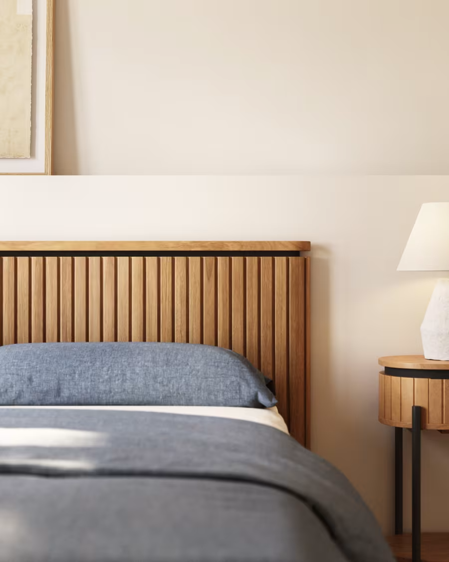 Mango Wood Headboard For Bed | Solid Wood Headboard For Bed - Jewel - Image 4