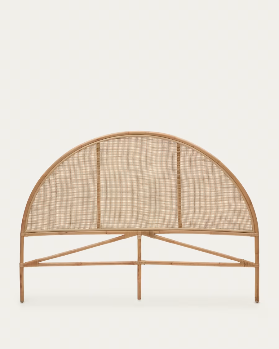 Rattan Headboard For Bed | Cane Headboard | Wicker Headboard - Samaira - Akway Bedroom > Beds & Bed Frames (Image 1)
