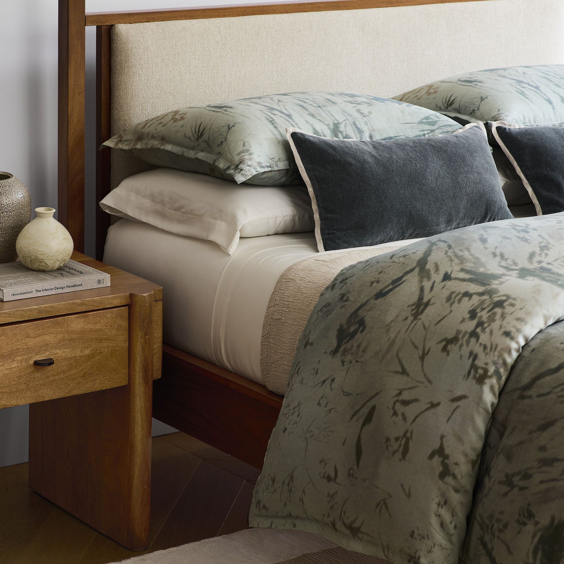 Solid Wood Rattan Bed For Bedroom | Cane Bed For Home -Kavya - Akway Bedroom > Beds & Bed Frames (Image 4)