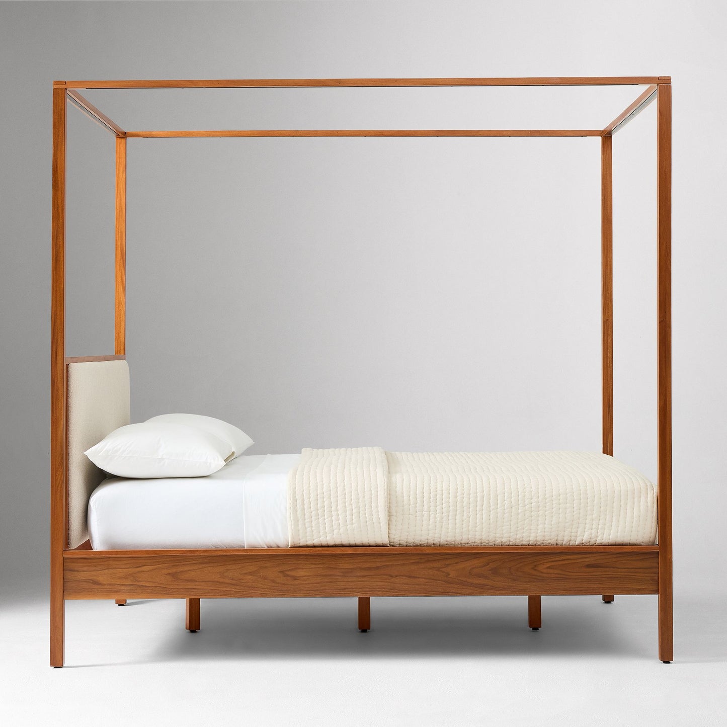 Solid Wood Rattan Bed For Bedroom | Cane Bed For Home -Kavya - Akway Bedroom > Beds & Bed Frames (Image 6)