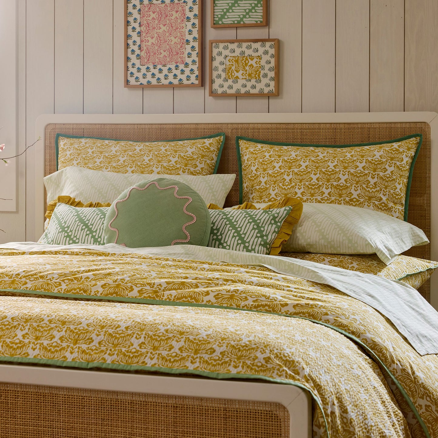 Solid Wood Rattan Bed For Bedroom | Cane Bed For Home -Khushi - Akway Bedroom > Beds & Bed Frames (Image 6)