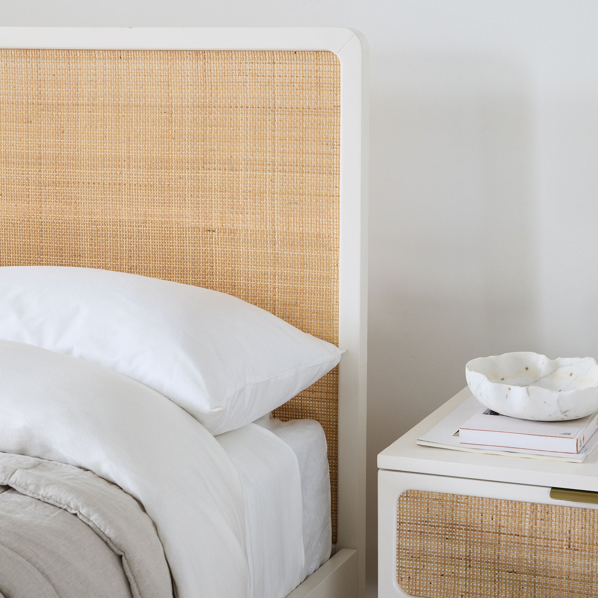 Solid Wood Rattan Bed For Bedroom | Cane Bed For Home -Khushi - Akway Bedroom > Beds & Bed Frames (Image 8)