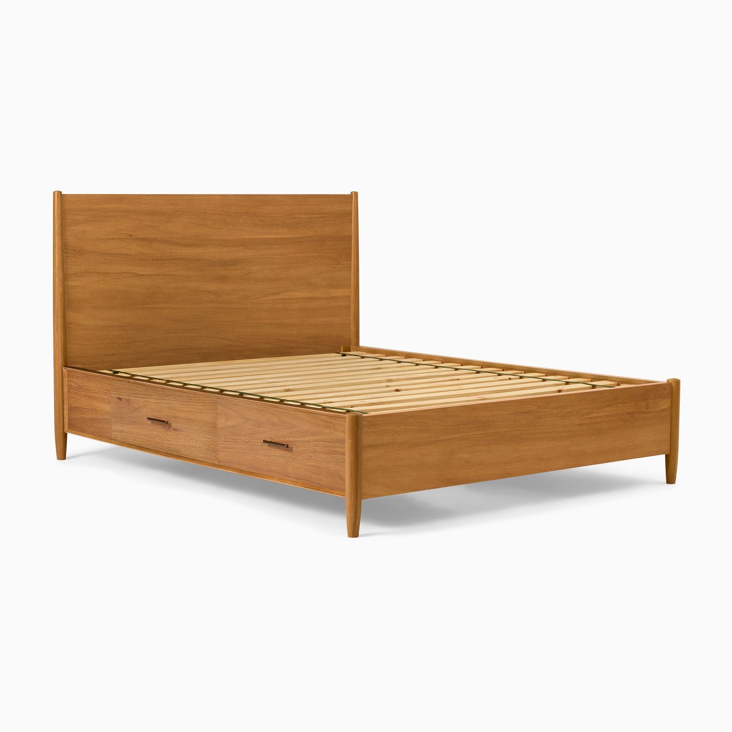 Solid Wood Rattan Bed For Bedroom | Cane Bed For Home -Adhya - Akway Bedroom > Beds & Bed Frames (Image 4)