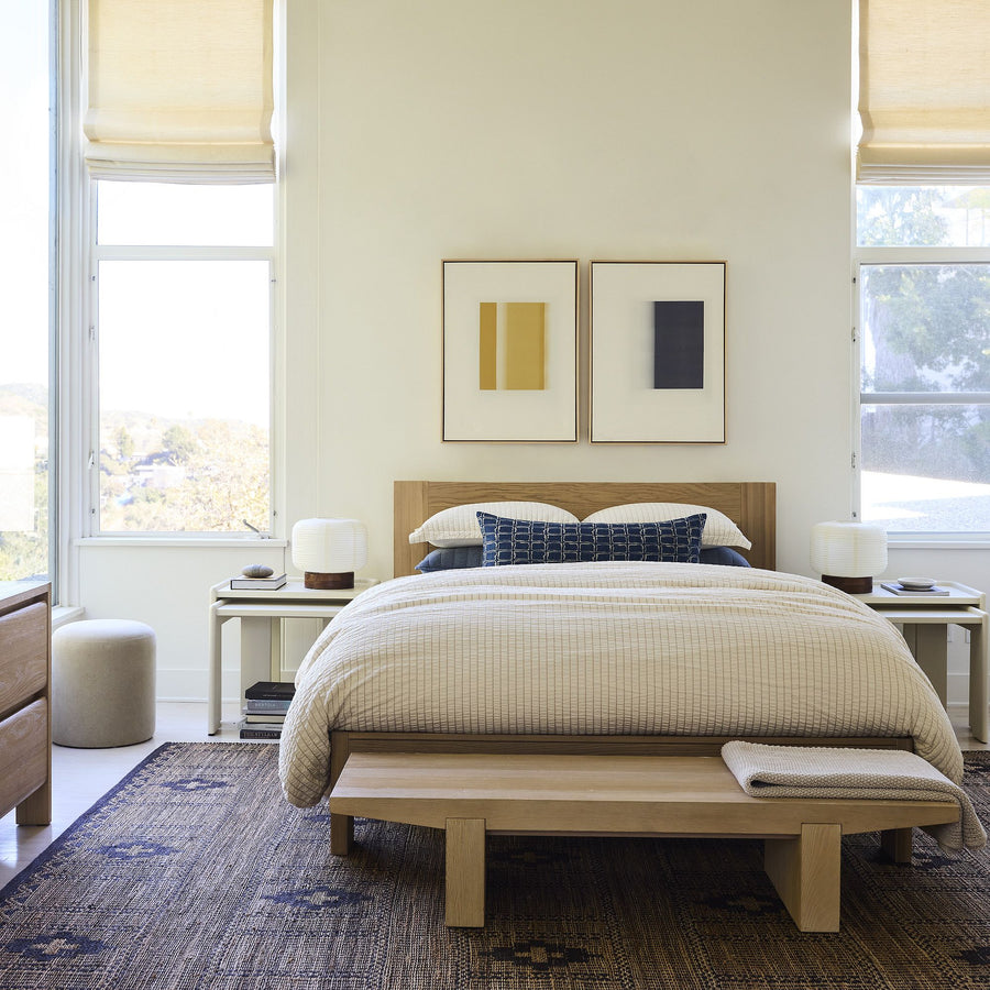 Solid Wood Rattan Bed For Bedroom | Cane Bed For Home -Aarya - Akway Bedroom > Beds & Bed Frames (Image 2)