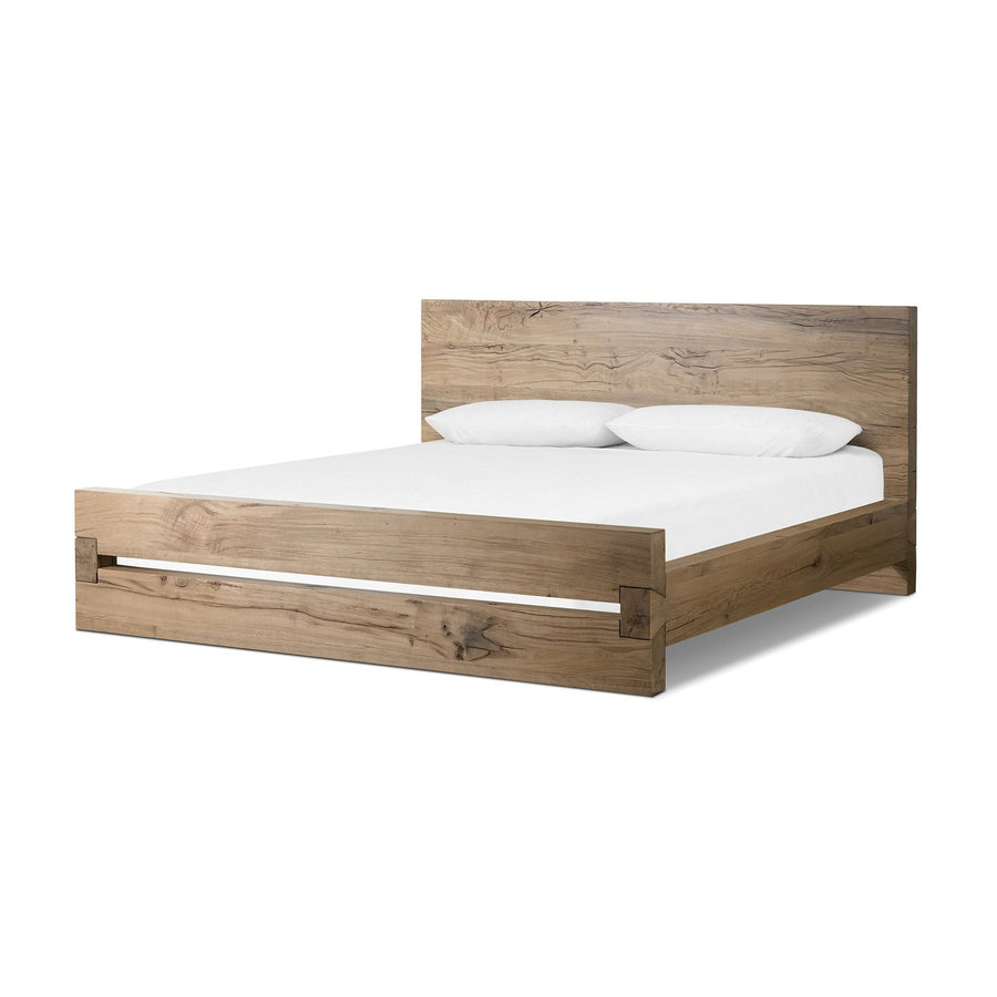 Solid Wood Rattan Bed For Bedroom | Cane Bed For Home -Prisha - Akway Bedroom > Beds & Bed Frames (Image 3)