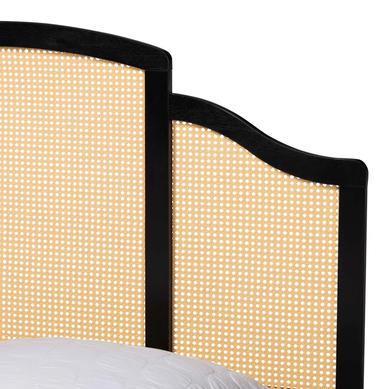 Solid Wood Rattan Bed For Bedroom | Cane Bed For Home -Dodge - Akway Bedroom > Beds & Bed Frames (Image 4)