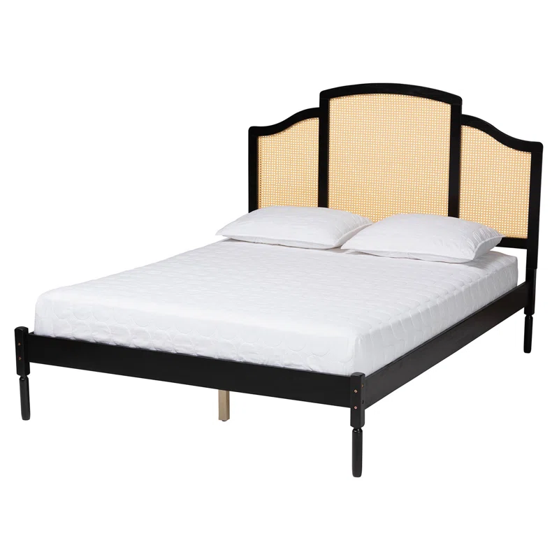 Solid Wood Rattan Bed For Bedroom | Cane Bed For Home -Dodge - Akway Bedroom > Beds & Bed Frames (Image 7)