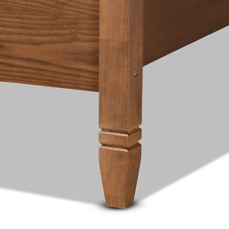 Solid Wood Rattan Bed For Bedroom | Cane Bed For Home -Navita - Akway