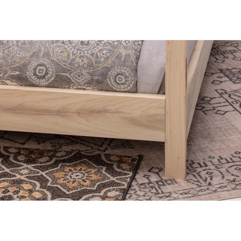Solid Wood Rattan Bed For Bedroom | Cane Bed For Home -Ruhi - Akway