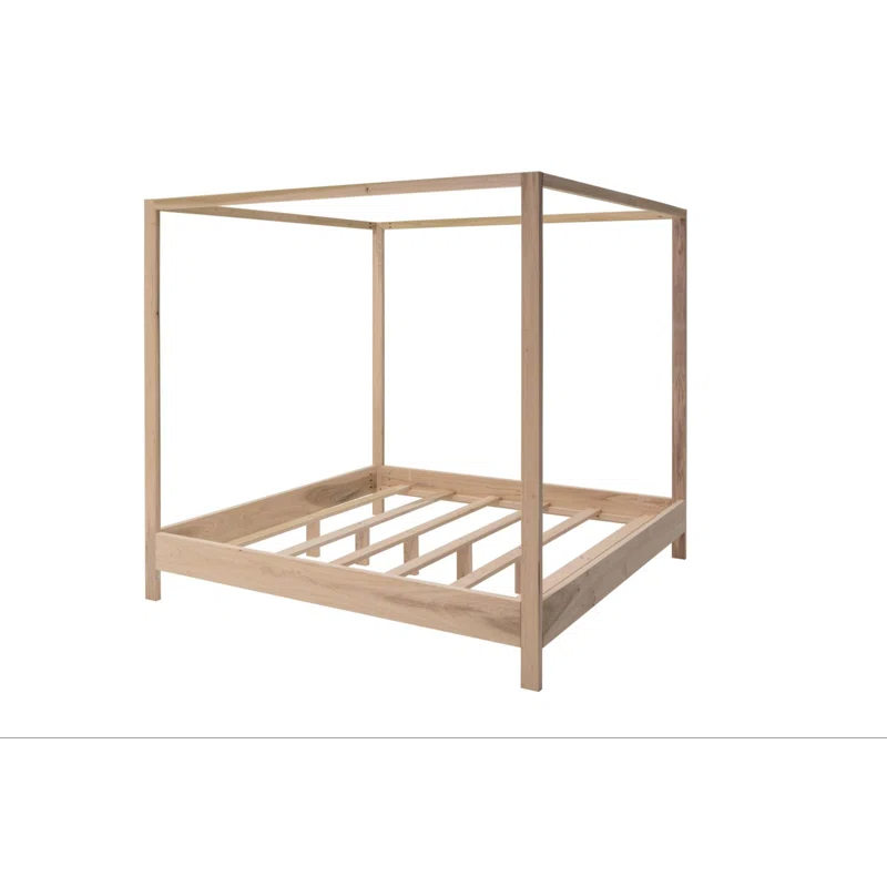 Solid Wood Rattan Bed For Bedroom | Cane Bed For Home -Ruhi - Akway