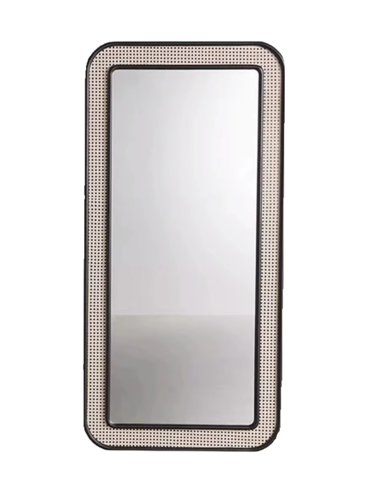 Bamboo Wall Mirror for living room | Cane Wall Mirror | Rattan Mirror -Abhaya - Akway Uncategorized (Image 4)