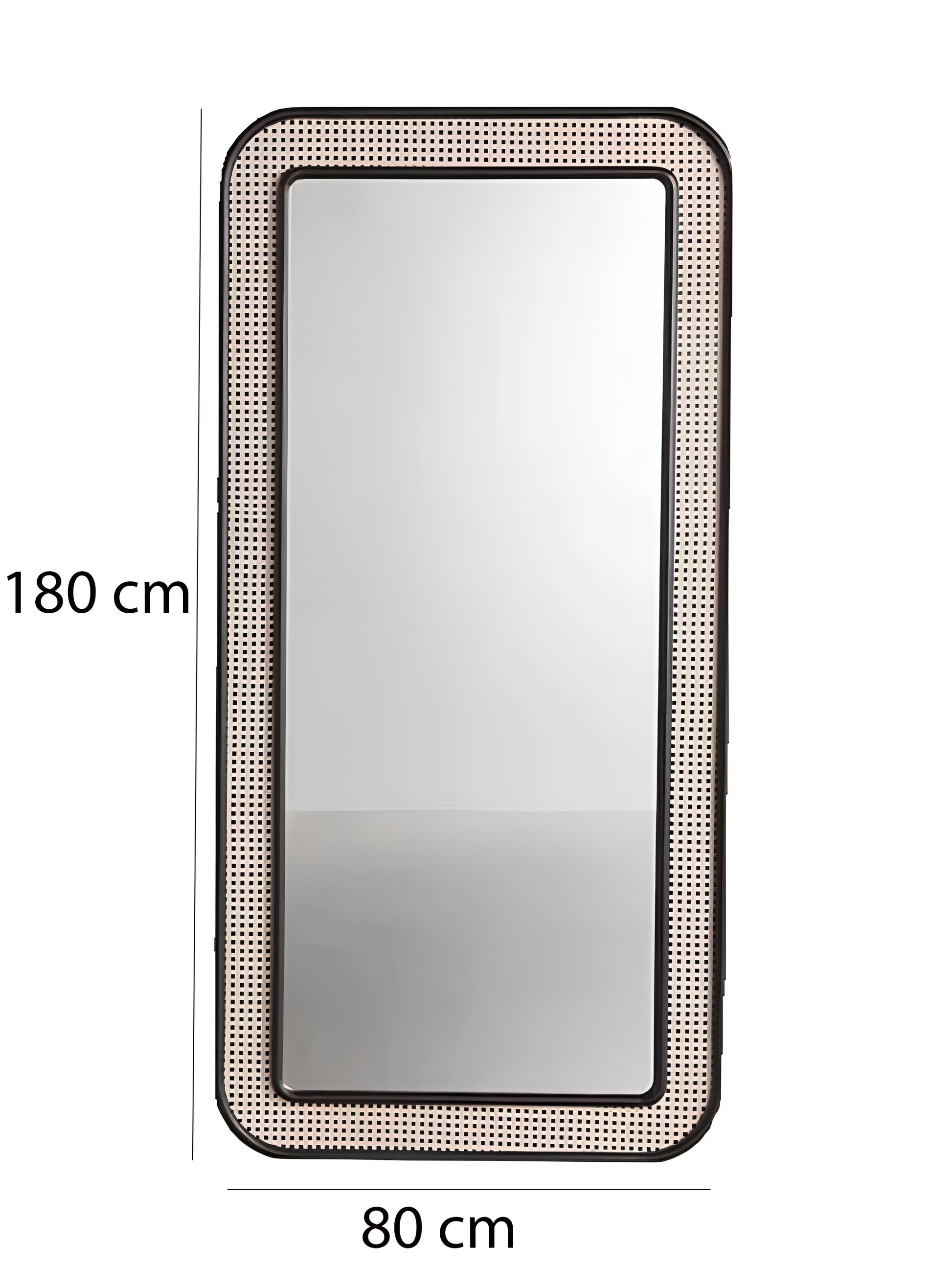 Bamboo Wall Mirror for living room | Cane Wall Mirror | Rattan Mirror -Abhaya - Akway Uncategorized (Image 7)