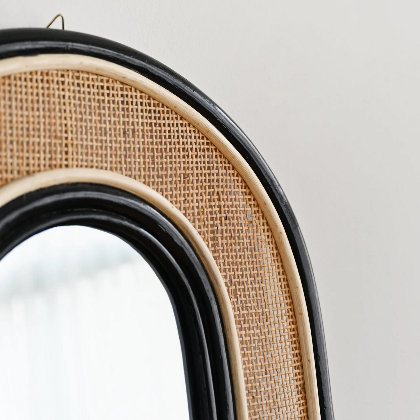 Bamboo Wall Mirror for living room | Cane Wall Mirror | Rattan Mirror -Minnie - Akway Uncategorized (Image 7)