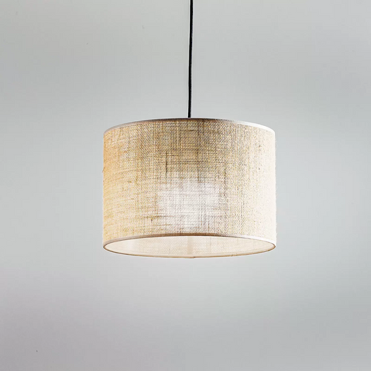 Jute Hanging lamp for Living Room | Jute Pendant light | Jute ceiling light -Liora - Akway Lighting -> Pendant Lamp (Image 1)
