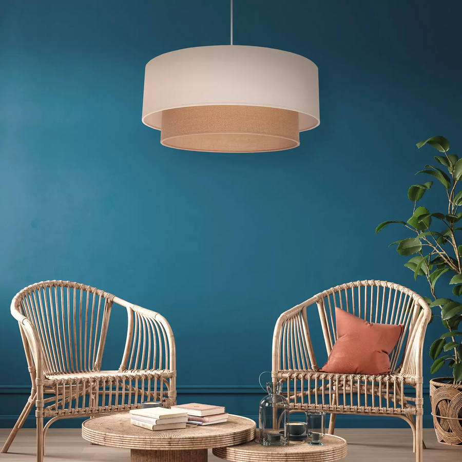 Jute Ceiling Light for Living Room 12 Inch - Tejas by Akway