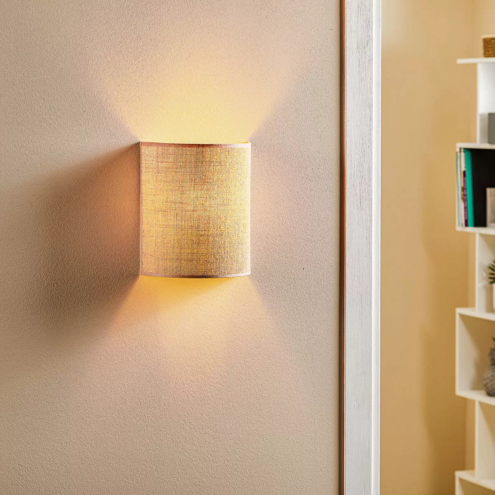 Jute Wall lamps For Living Room | Jute Wall scones | Jute Wall Lamps - Chirag - Akway Lighting > Wall Lamps & Sconces (Image