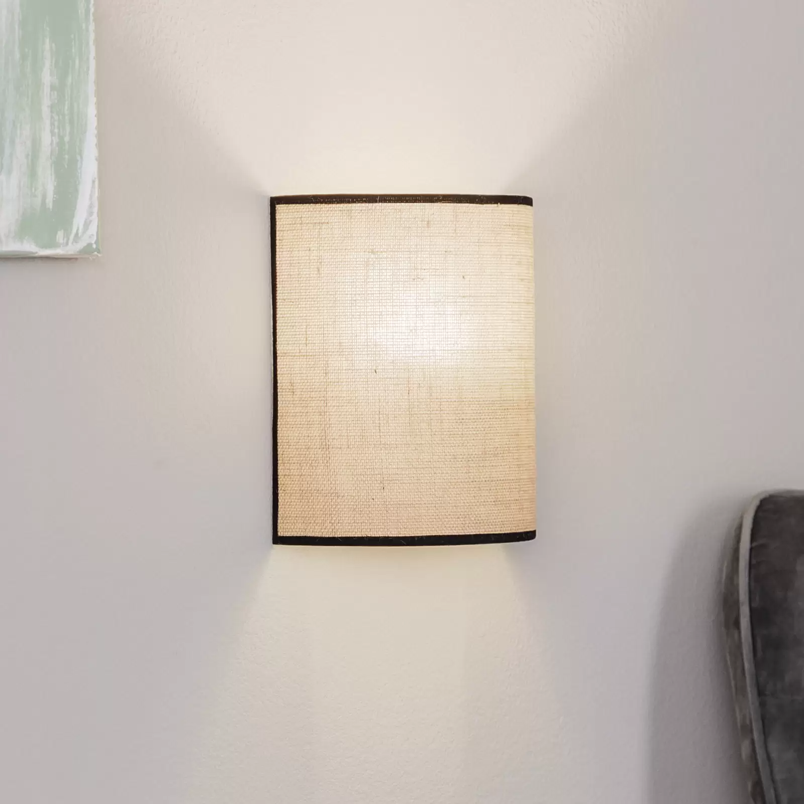 Jute Wall lamps For Living Room | Jute Wall scones | Jute Wall Lamps -Devyani - Akway Lighting > Wall Lamps & Sconces (Image