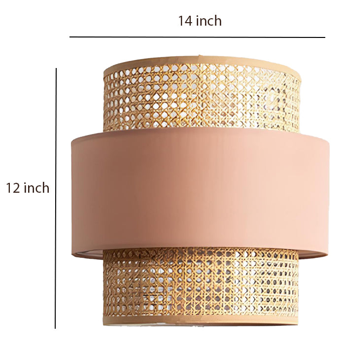 Bamboo Hanging lamp for Living Room | Rattan Pendant light | Cane ceiling light - Addison - Akway Lighting > Pendant Lights (