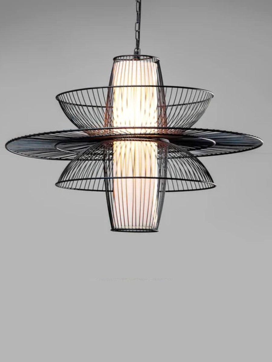 Bamboo Pendant Light for Living Room 16 Inch - Aditi by Akway