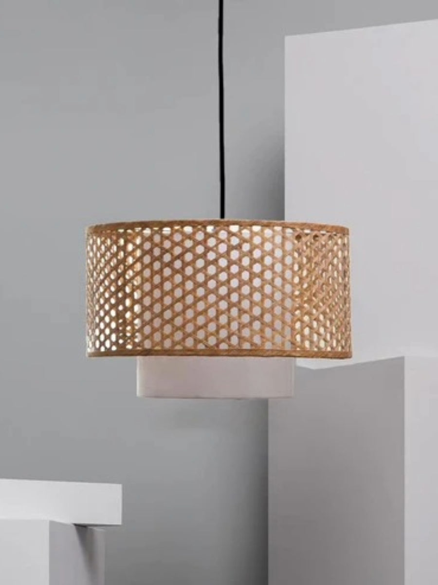 Bamboo Ceiling Light for Living Room - Adrian by Akway